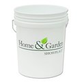 Leaktite 05GLHGS Home And Garden White Plastic Pail - 5 Gallon LE573839